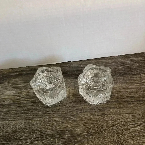 Vintage Ice Textured Candle  Holder - Picture 8 of 10